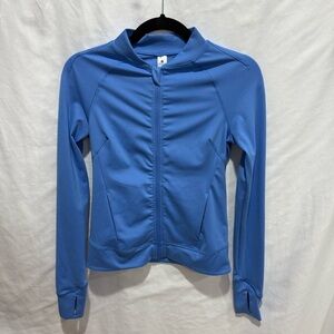 Yogalicious Lux XS Zip-Up Jacket Athleisure Yoga Running Layering Thumb Holes